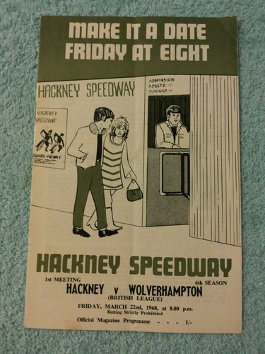 Hackney speedway 1968 original - speedway,