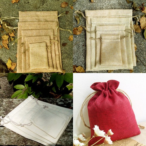 8x12cm natural jute hessian - jute,