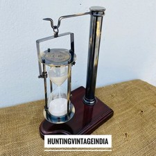 Antique brass hourglass - antique,