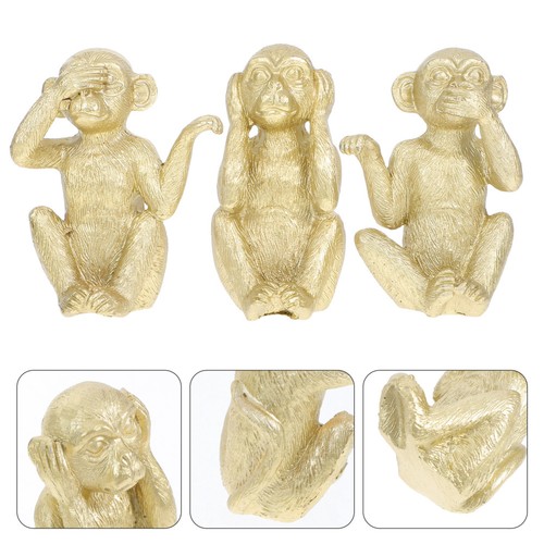Pcs monkey ornaments living - 3,