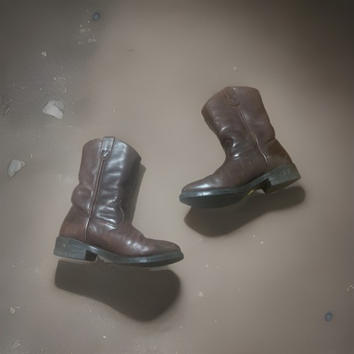 Double boots brown - boots, leather