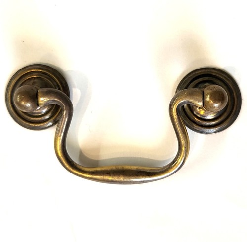 Brass swan neck handle - , chest