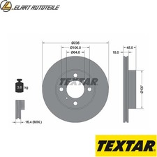 2x BRAKE DISCS 92089400 FOR PROTON JUMBUCK/Pickup GEN SATRIA WIRA/Hatchback