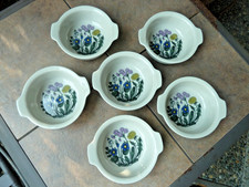 6 RARE Vintage ARABIA Finland Flora Botanical Esteri Tomula Soup Dessert Bowl