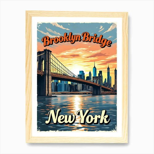 Brooklyn bridge new york art - brooklyn,