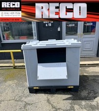 6 X SLEEVE PALLET BOX , BULK CONTAINER 1200×1000×950mm COMPLETE WITH LID 