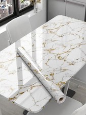 White Gold Marble Gloss Vinyl