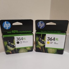Genuine HP 364XL Black & Yellow Ink Cartridges
