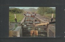 Postcard-Canal Boats at