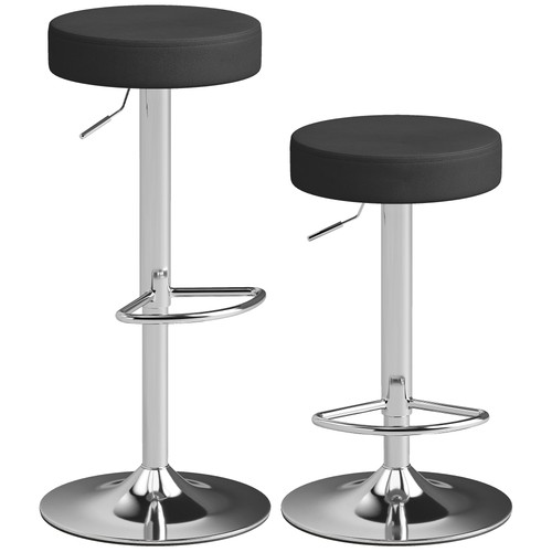 Homcom bar stools set 2 - bar, of