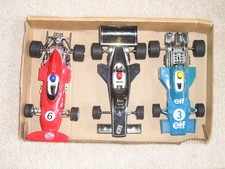 3 NO. 1970's SCALEXTRIC FORMULA 1 CARS - MARCH-FORD, LOTUS, TYRRELL