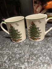 Spode Christmas Tree Mugs Set