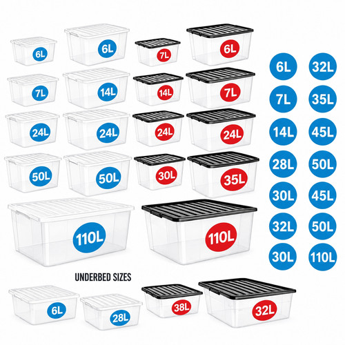 Plastic storage boxes with - plastic,