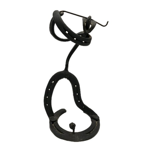 Vtg wester metal iron art - iron,