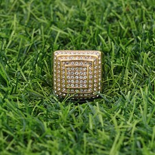 Mens Large Iced CZ Square