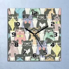 Glass Wall Clock Home Decor
