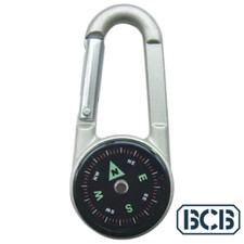 BCB "3 in 1" Karabiner, Compass And Thermometer