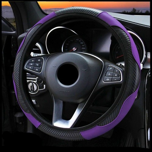 Universal leather car steering - universal,