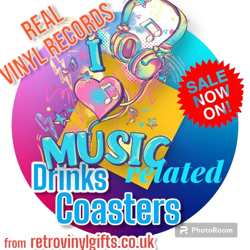 Drinks coasters music themed - drinks,