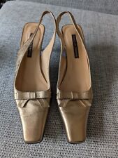 Gold pied a terre Slingback shoes Size 5