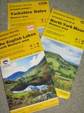 OS Ordnance Survey Outdoor Leisure maps - assorted editions; very good condition