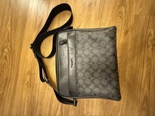 Coach Men's Crossbody Bag Black Grey