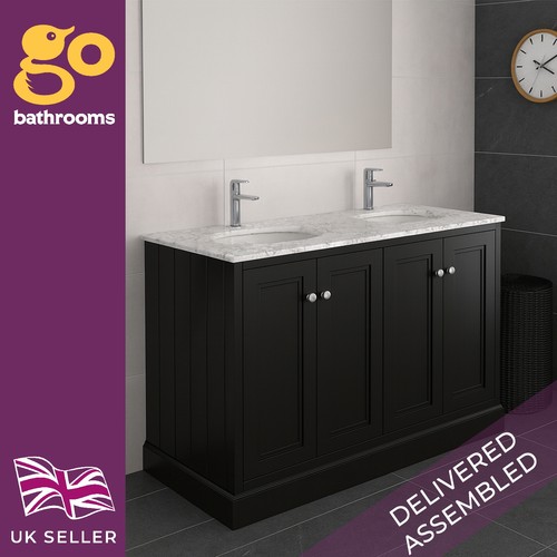 Traditional black 1200 vanity - black,
