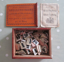 VINTAGE ANTIQUE SPELLING GAME