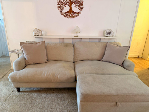 Livie natural fabric - natural, sofa