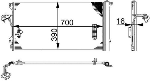 Condenser mahle 659 000s - mahle,