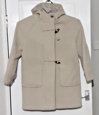 M&S Collection Coat UK 16 Pit to Pit 22" Zip & Duffle Close Good Condition