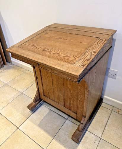 Vintage pine davenport style - vintage,