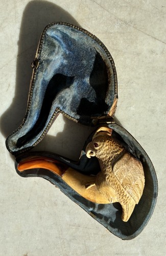 Meerschaum parrot pipe case - pipe,