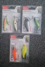 3 Sets Max Ranger Pike/Zander Hardbait Lures Blister Packs ( No Book)
