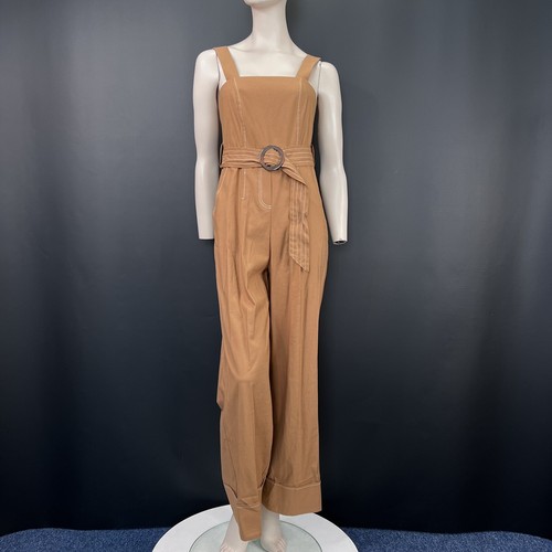 Topshop camel brown jumpsuit - topshop,