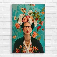 Floral Frida Kahlo Portrait