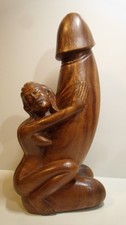 Large Carved Wooden Penis