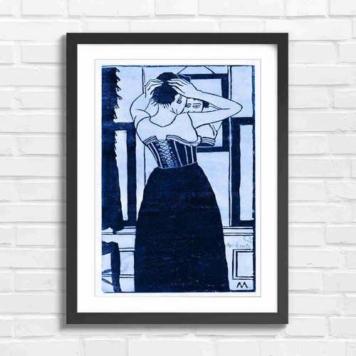 Art nouveau woman - art,