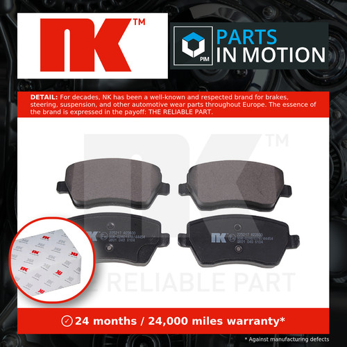 Brake pads set fits - set, vauxhall