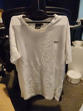 White Crosshatch Mens  Top Size Medium