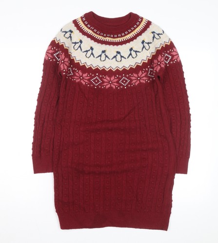 Fatface girls red - girls, knit