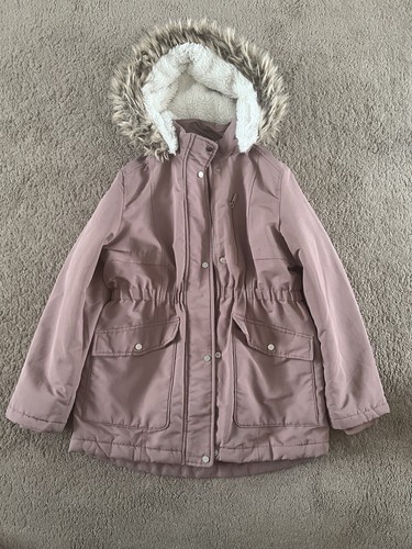 Girls pink coat - girls',