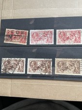 6 x KGV Seahorses 1934 Issue