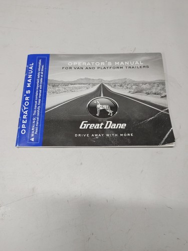 Great dane operator manual - great,