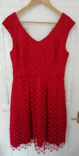 Pepperberry red lace - red,