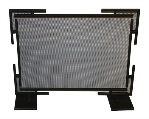 Modern spark guard fireplace - modern,