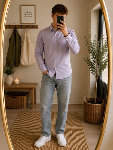 Hawes curtis lilac extra - &,