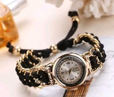 Ladies watch black luxurious - black,