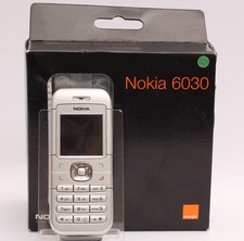Nokia 6030 Colour Screen Mobile Phone - Silver - Orange Network - Boxed (B+)
