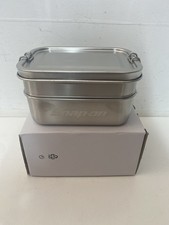 Snap On Tools Tin Lunch Box Storage Double Stack 15x10cm New Collectible